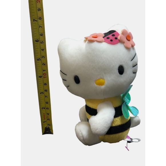 Vtg 2001 Partner Hello Kitty Bumblebee Wings Stuffed Animal Costume Plush 7" - Picture 9 of 10